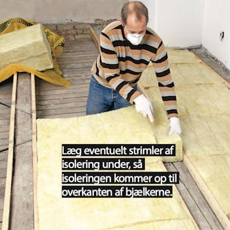 Gulvvarme under trægulv: Når opretningsbrædderne er på plads Gulvvarme under trægulv: Når opretningsbrædderne er på plads